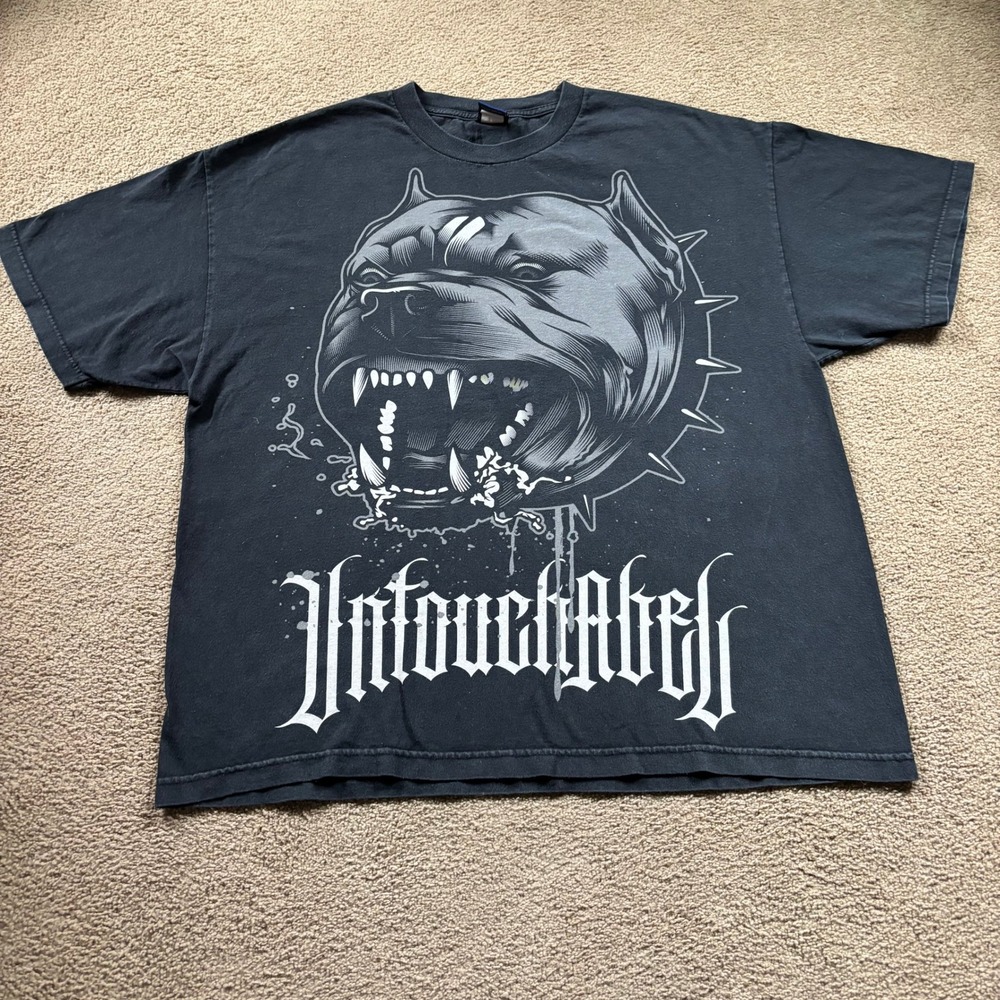 OG ABEL Pit Bull Graphic T-Shirt Mens 2XL Black Untouchable Skater Grunge USA